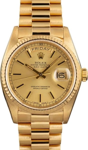 Used Rolex Day-Date 18038 18K Yellow Gold