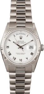 PreOwned Rolex Day-Date 18239 White Gold President