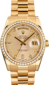 Pre-Owned Rolex Day-Date President 118348 Diamond