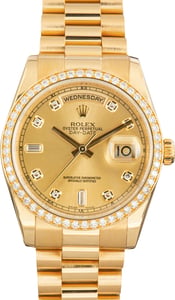 Pre-Owned Rolex Day-Date President Ref 118348 Diamond