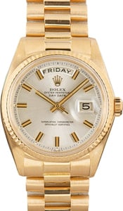 Rolex Day-Date Ref 1803 Silver Dial
