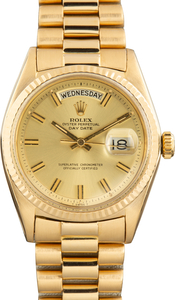 Vintage President Rolex Day-Date Ref 1803 Champagne Pie Pan Dial