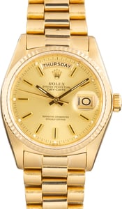 Used President Rolex Day-Date 36 Ref 18038 Champagne Dial