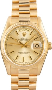 Rolex Day-Date 36 Champagne Dial Ref 18038