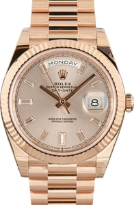 Rolex Day-Date 40 Ref 228235 18k Everose Gold