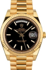 Rolex Day-Date 40 Ref 228238 Black Dial