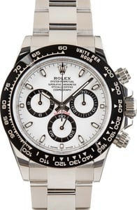 Used Rolex White Dial Daytona Cosmograph Ref 116500LN