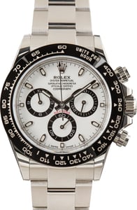 Used Stainless Steel Rolex Daytona Cosmograph Panda Dial Ref 116500