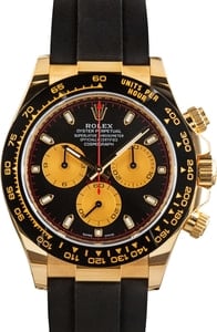 Rolex Daytona Ref 116518 Yellow Gold on Oysterflex