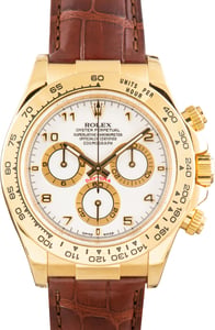 Pre-Owned Rolex Cosmograph Daytona Ref 116518 Leather Strap