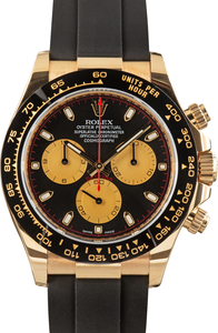 Pre-Owned 18k Yellow Gold Rolex Daytona Ref 116518 Black Dial
