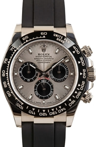 Rolex Daytona 116519 White Gold on Oysterflex