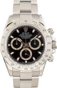 Pre-Owned Rolex Daytona Ref 116520 Black Dial