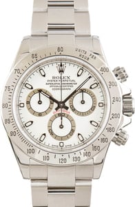 Men's Rolex Daytona 116520 White Index Dial