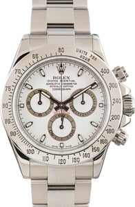 Rolex Daytona Ref 116520 White Index Dial