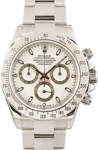 Used Rolex Daytona 116520 White Dial