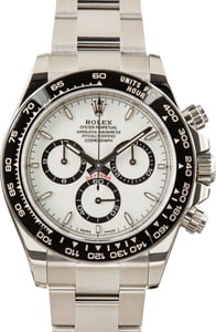 Used White Dial Rolex Daytona Ref 126500 Steel Oyster