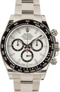 Used Rolex Daytona White Dial Ref 126500LN Panda