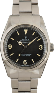 Rolex Explorer Matte Black MKII Dial, Rolex Papers Steel Fold Over Oyster, Circa 1969