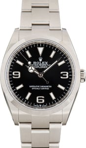 Used Rolex Explorer Black Dial 124270 Black