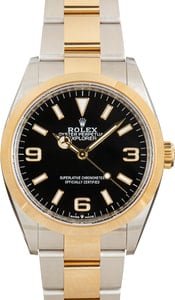 Pre-Owned Rolex Explorer 124273 Steel & 18k Gold
