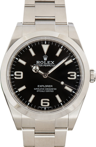 Pre-Owned Rolex Explorer Arabic Dial Ref 214270