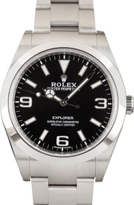 Pre-Owned Rolex Explorer Ref 214270 MKII Black Arabic Dial