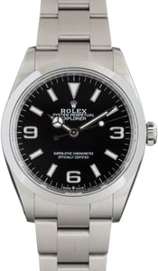 Used Rolex Explorer Black Arabic Dial 124270