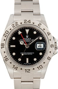 Used Rolex Explorer II Ref 16570 Black Dial