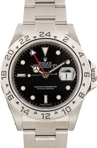 Used Rolex Explorer II Steel Oyster 16570 Black Dial