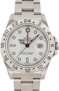 Used Rolex Explorer II Stainless Steel Ref 16570 Polar Dial