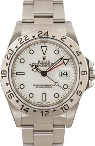 Rolex Explorer 40MM Stainless Steel, Oyster Band White Polar Dial, B&P (1997)
