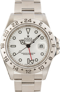 Used Rolex Explorer II Ref 16570 White Dial