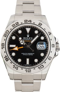 Used Rolex Explorer II Ref 216570 Black Chromalight Dial