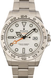 Used Rolex Explorer II Steel White Polar Dial Ref 216570