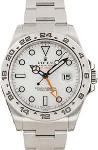 Men's Rolex Explorer II Polar Dial Ref 216570 Stainless Steel