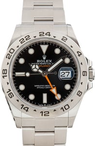 Used Rolex Explorer II Steel 226570 Black Chromalight Dial