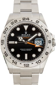Used Rolex Explorer II Black Chromalight Dial Ref 226570