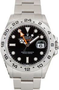 Used Stainless Steel Rolex Explorer II Black Dial Ref 226570