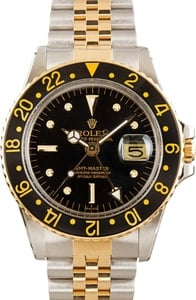Vintage Rolex Mens GMT-Master 1675 'Nipple' Dial