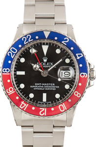 Vintage Pepsi Rolex GMT-Master 1675 Matte Service Dial