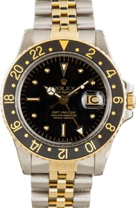 Vintage Steel & Yellow Gold Rolex GMT-Master Ref 1675