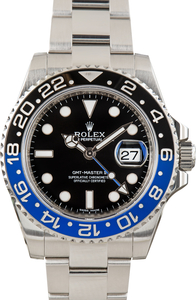 Used Stainless Steel Batman Rolex GMT-Master II Ref 116710BLNR