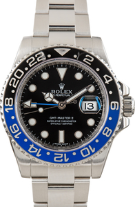 Used Stainless Steel Rolex GMT-Master II Ref 116710BLNR Batman
