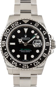 Pre-Owned Rolex GMT-Master II 116710 Black Superluminova Dial