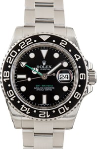 Used Rolex GMT-Master II 116710 Black Superluminova Dial