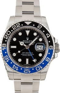 Used Stainless Steel Batman Rolex GMT-Master II Ref 116710BLNR