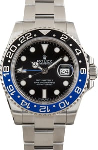 Pre-Owned Rolex GMT-Master II Ref 116710BLNR Oyster Band Batman