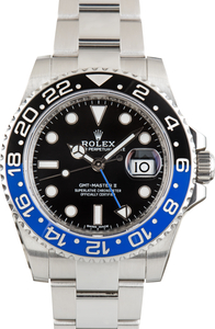 Used Rolex GMT-Master II Batman Ref 116710BLNR Oyster Band