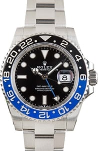 Used Rolex GMT-Master II Batman 126710BLNR Stainless Steel